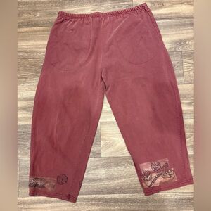 Blue Fish 90’s VTG Organic Cotton Wide Leg Crop Pants Size 1 or XL - 2X